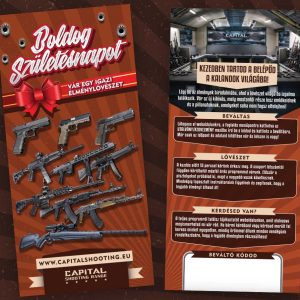 Boldog születésnapot kívánunk ajándék meglepetés lövészet budapest capital shooting lőtér